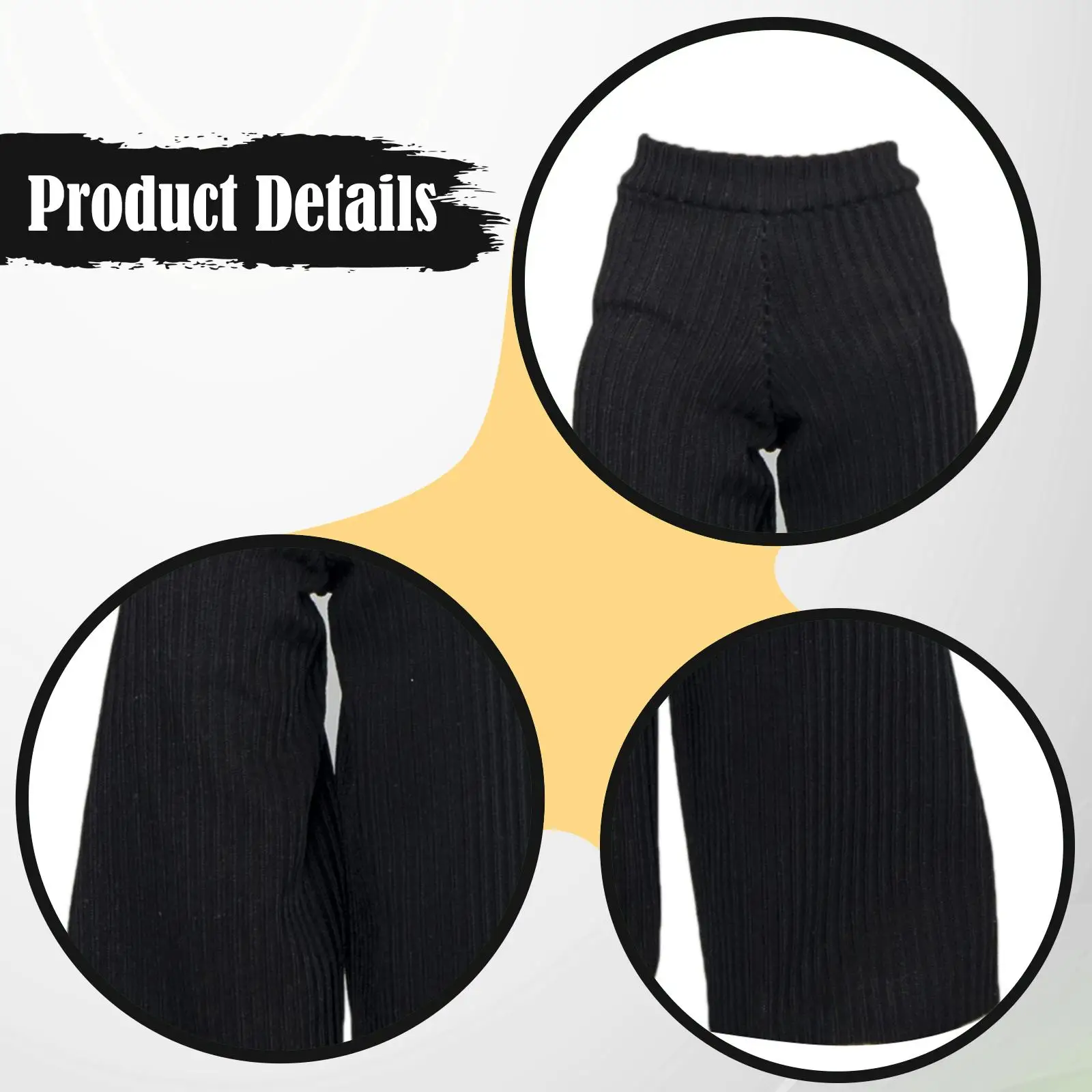 Pantalones para muñecas de pierna ancha, estilo moderno - imagen 3