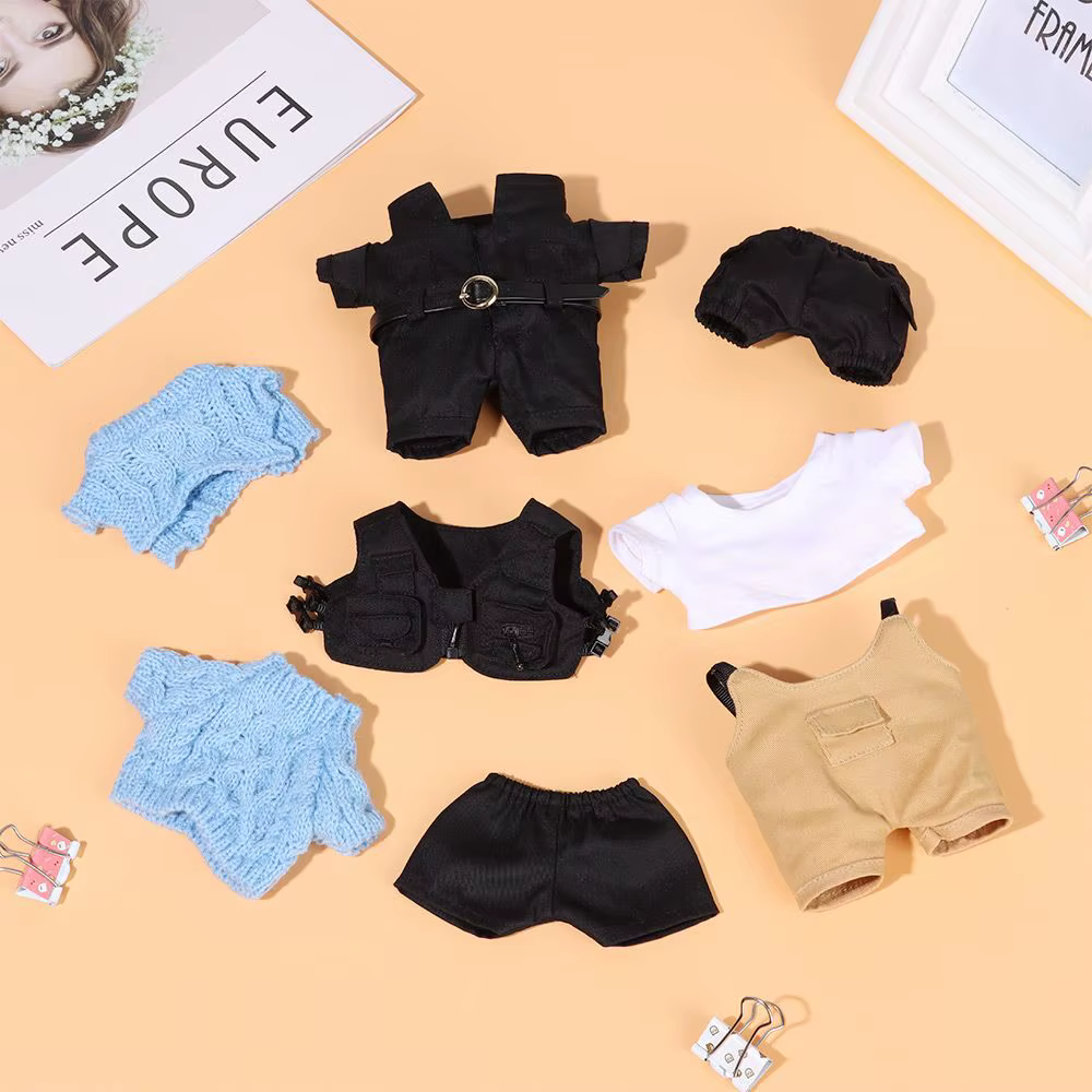 Pack ropa completa para muñeca Idol 20 cm – Chaleco, shorts y suéter - imagen 5