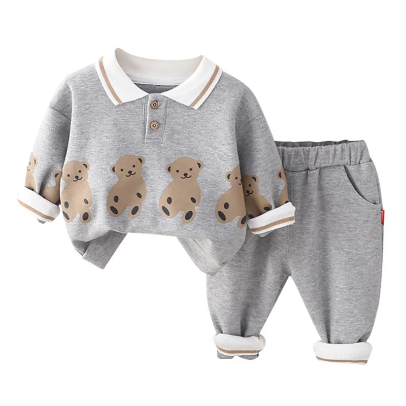Conjunto infantil chándal para primavera y otoño – Camiseta y pantalón - imagen 2