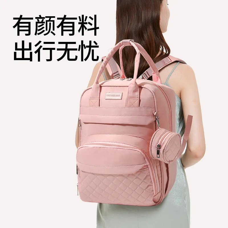 Mochila cambiador de bebé impermeable para pañales y lactancia - imagen 2