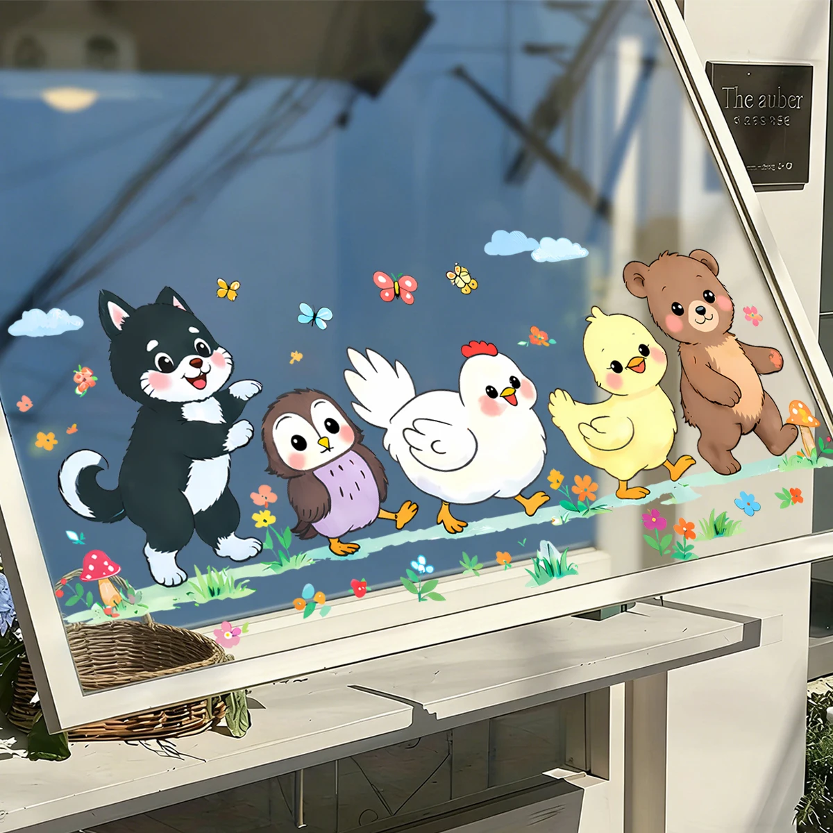 Pegatinas animales granja para ventanas cocina y muebles - imagen 2