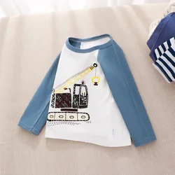Camiseta manga larga para niños – Estampado de dibujos en algodón