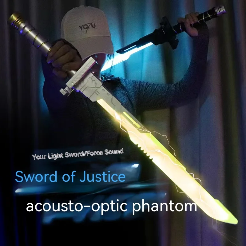 Sable de luz cyberpunk con luces y efectos de sonido para niños