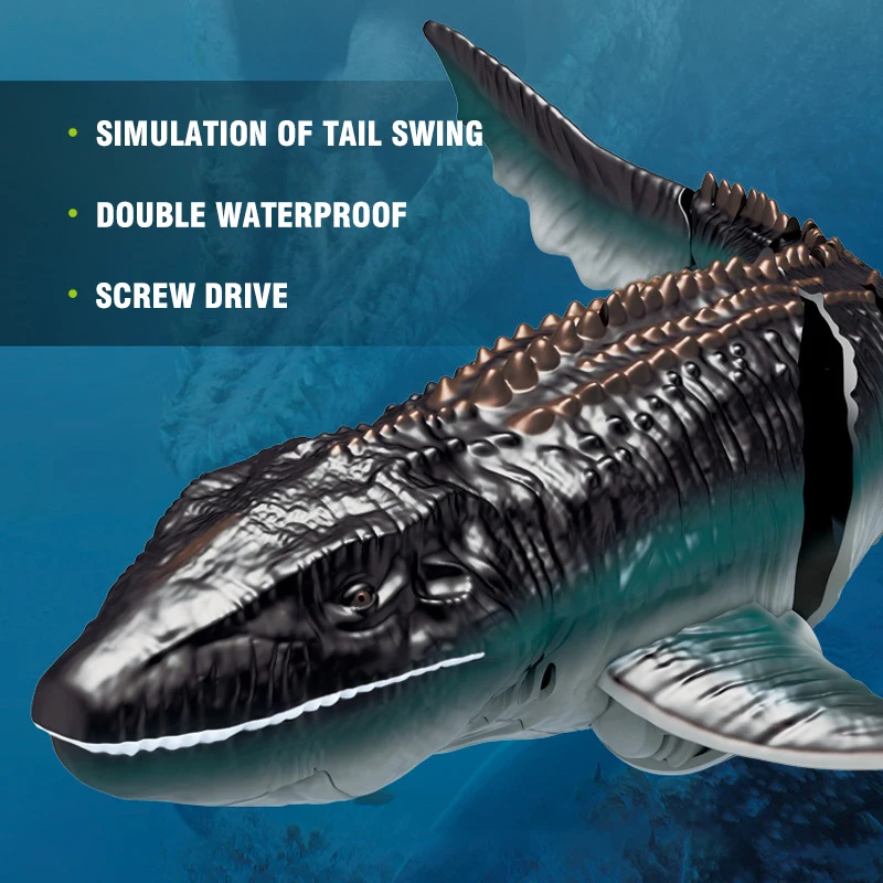 Barco teledirigido Mosasaurus de alta velocidad para niños - imagen 4