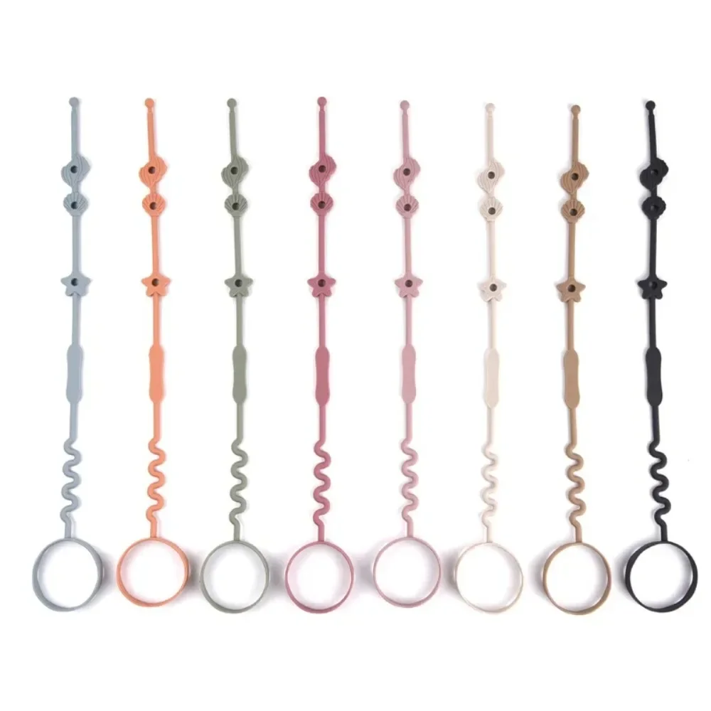 Cadena chupete silicona anticaída para el cochecito