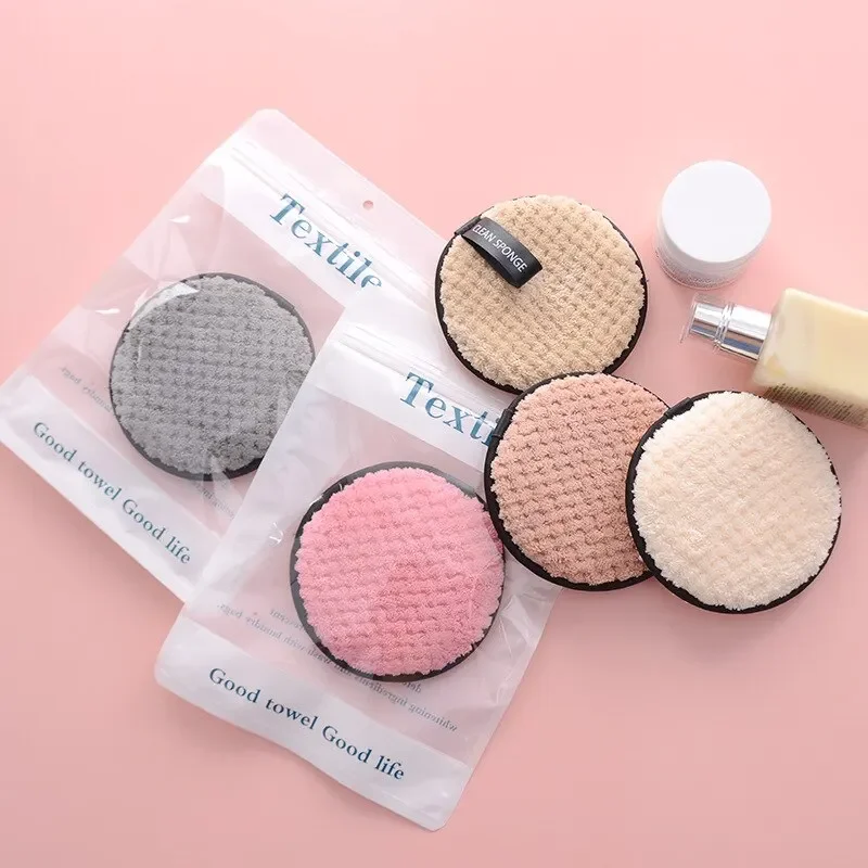 Esponja limpiadora facial lavable de microfibra con paño algodón - imagen 4