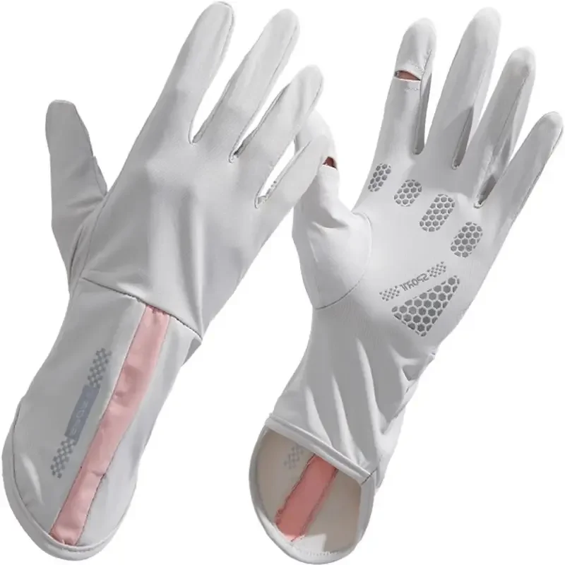 Guantes de protección solar largos para muñeca, UV y transpirables - imagen 4