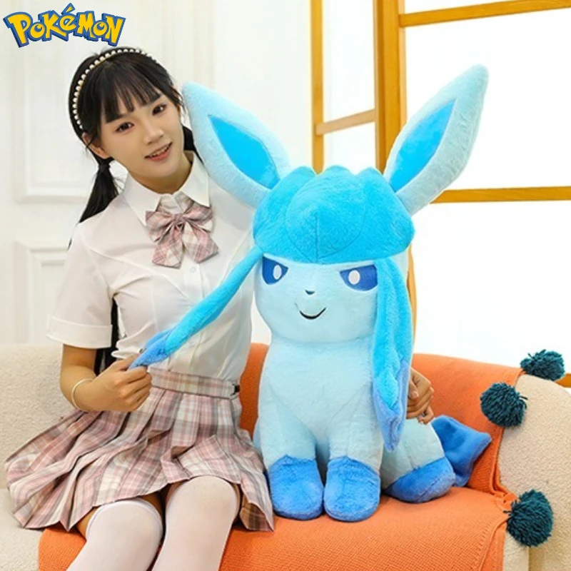 Peluche Glaceon Pokémon cómodo para niños y niñas – dibujo animado - imagen 4