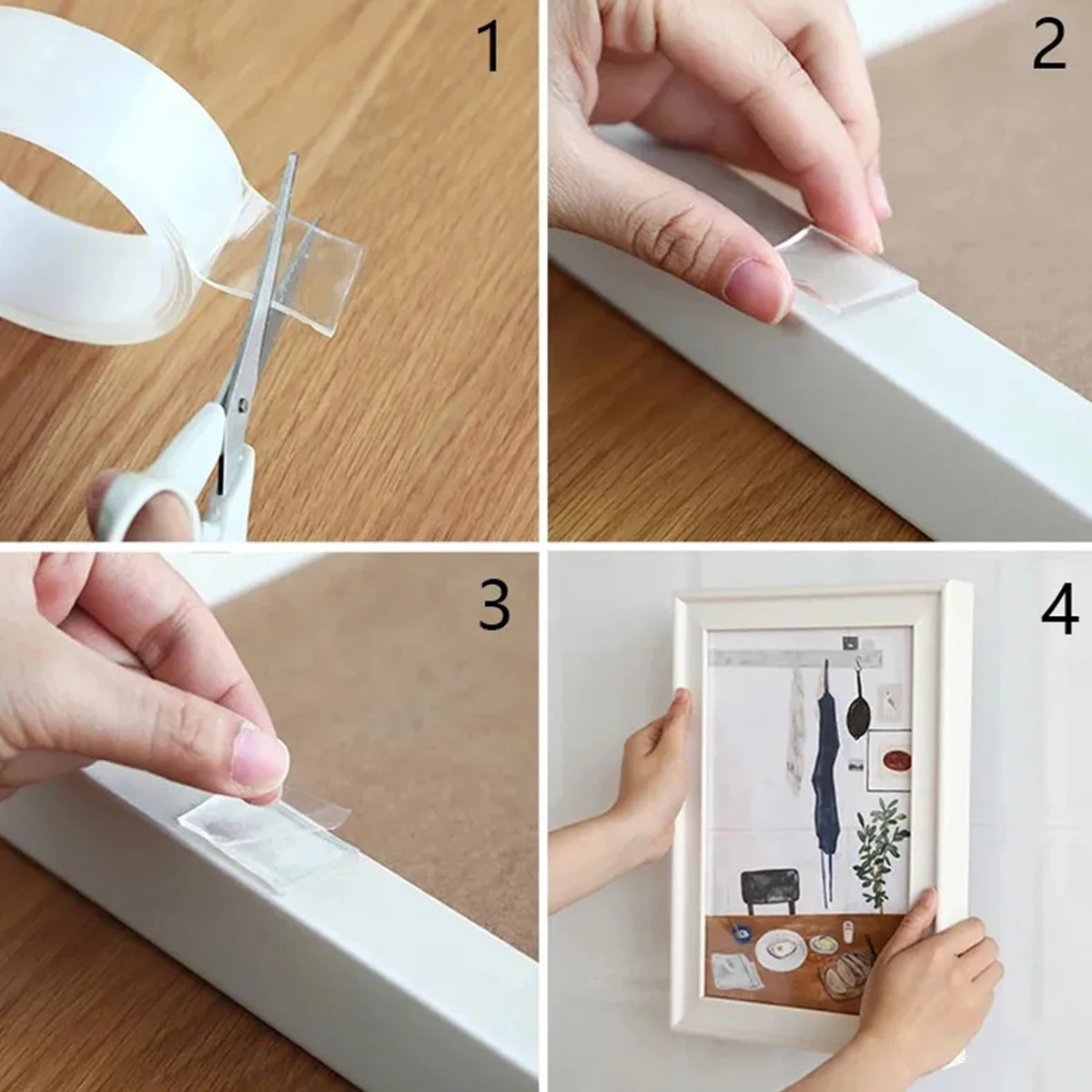 Nano cinta doble cara transparente reutilizable - imagen 2