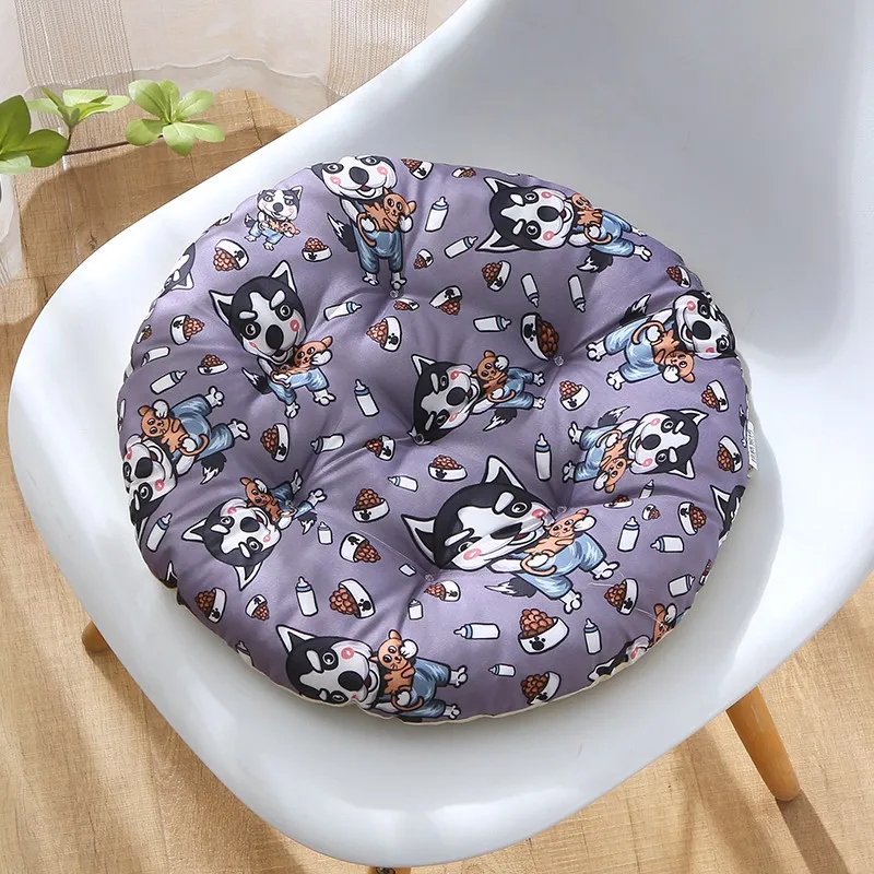 Cojín redondo impermeable morado para asiento cómodo - imagen 4