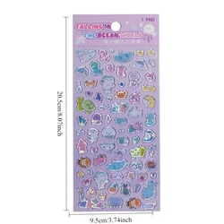 Pegatinas de dinosaurio retro para manualidades en cuadernos