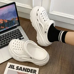 Sandalias de plataforma impermeables tipo zueco para verano