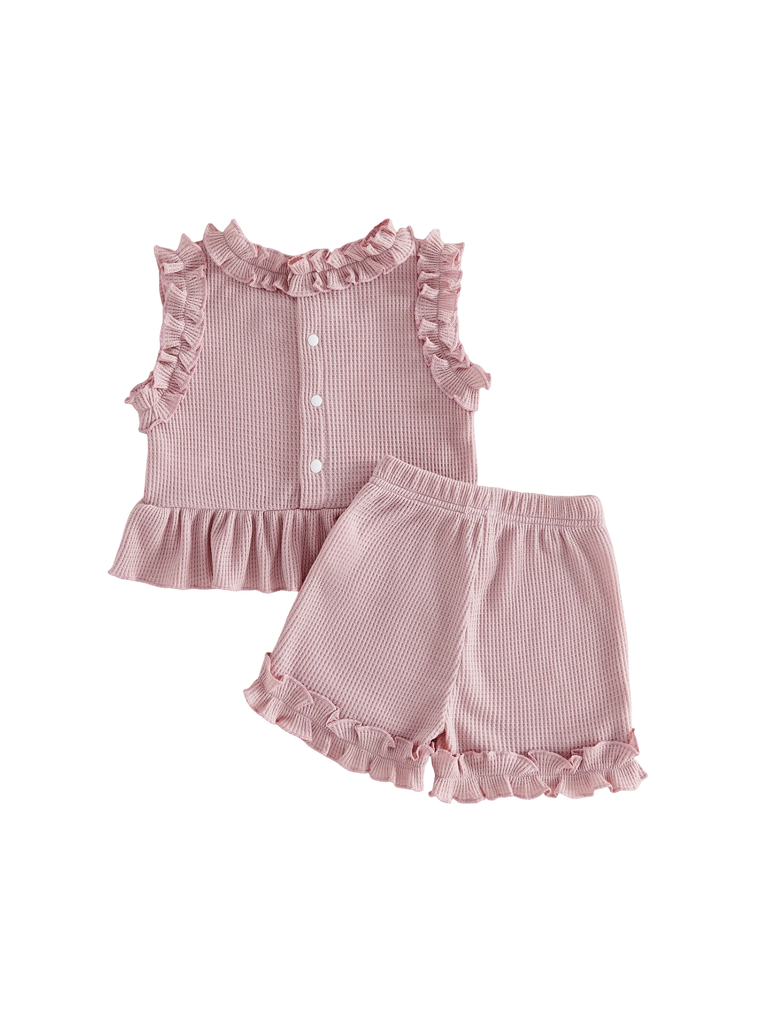 Conjunto completo en albaricoque/rosa