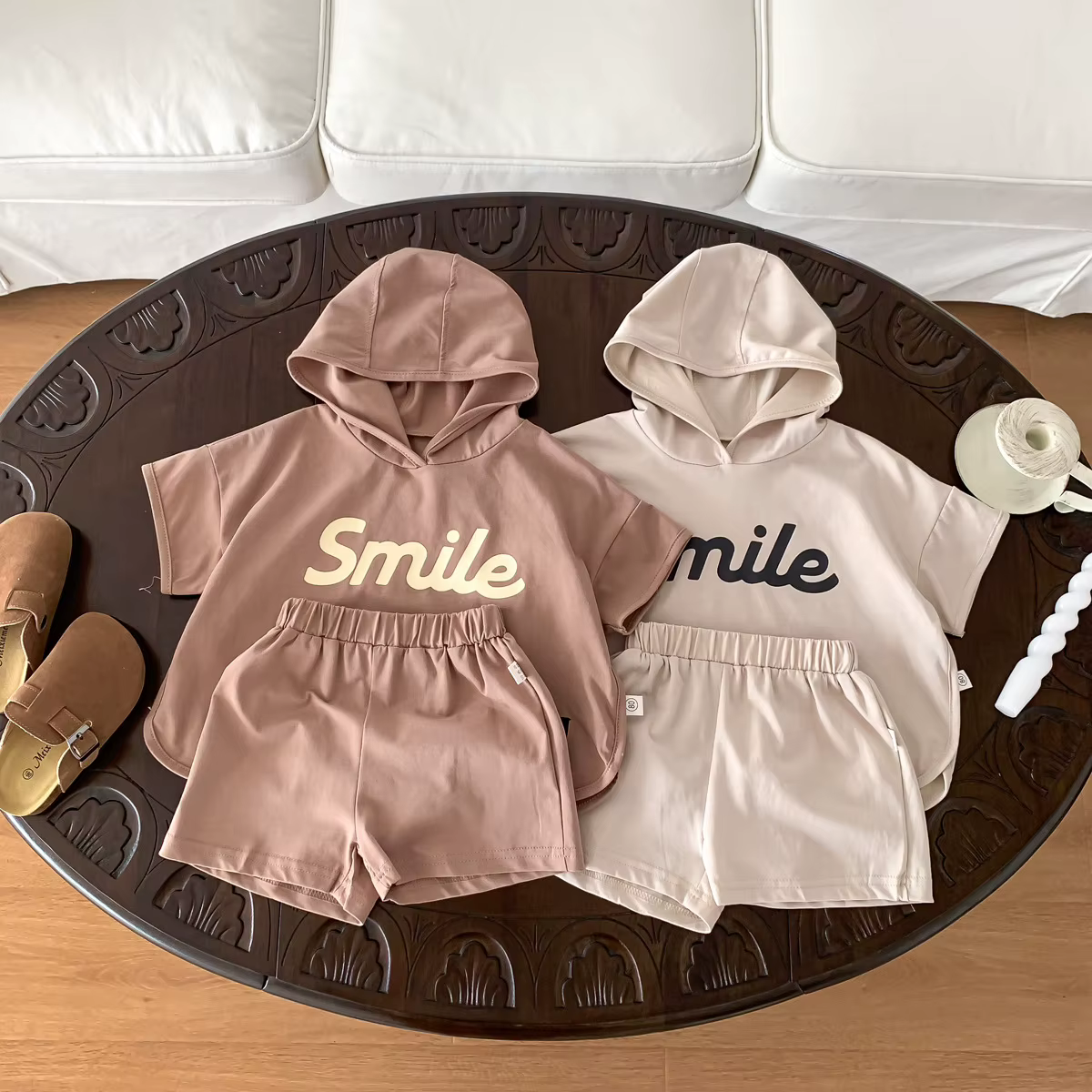 Milangel Conjunto infantil - camiseta estampada y shorts
