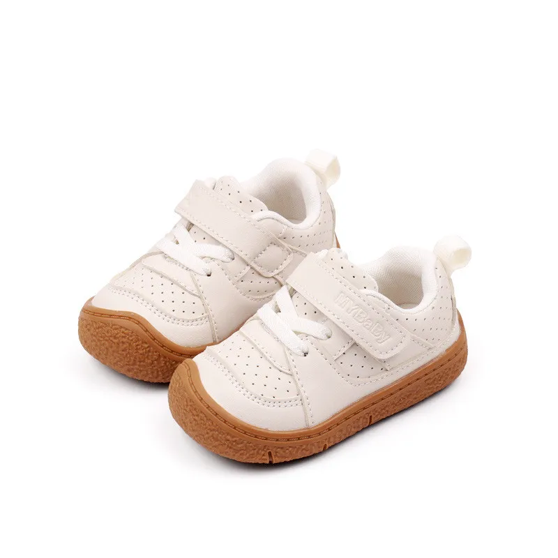 Zapatillas bebé otoño con suela de goma para primeros pasos