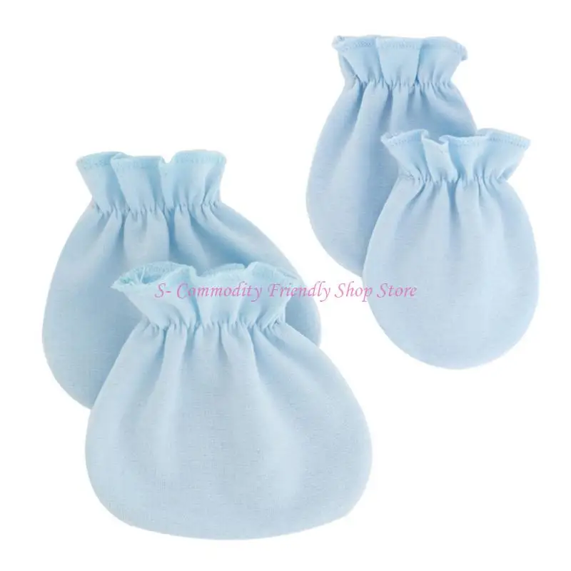 Guantes antiarañazos de algodón suave para bebé