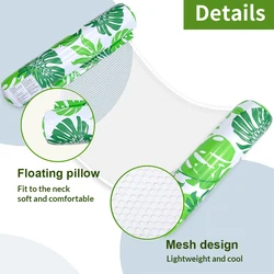 Hamaca hinchable flotante para piscina y playa, monoplace