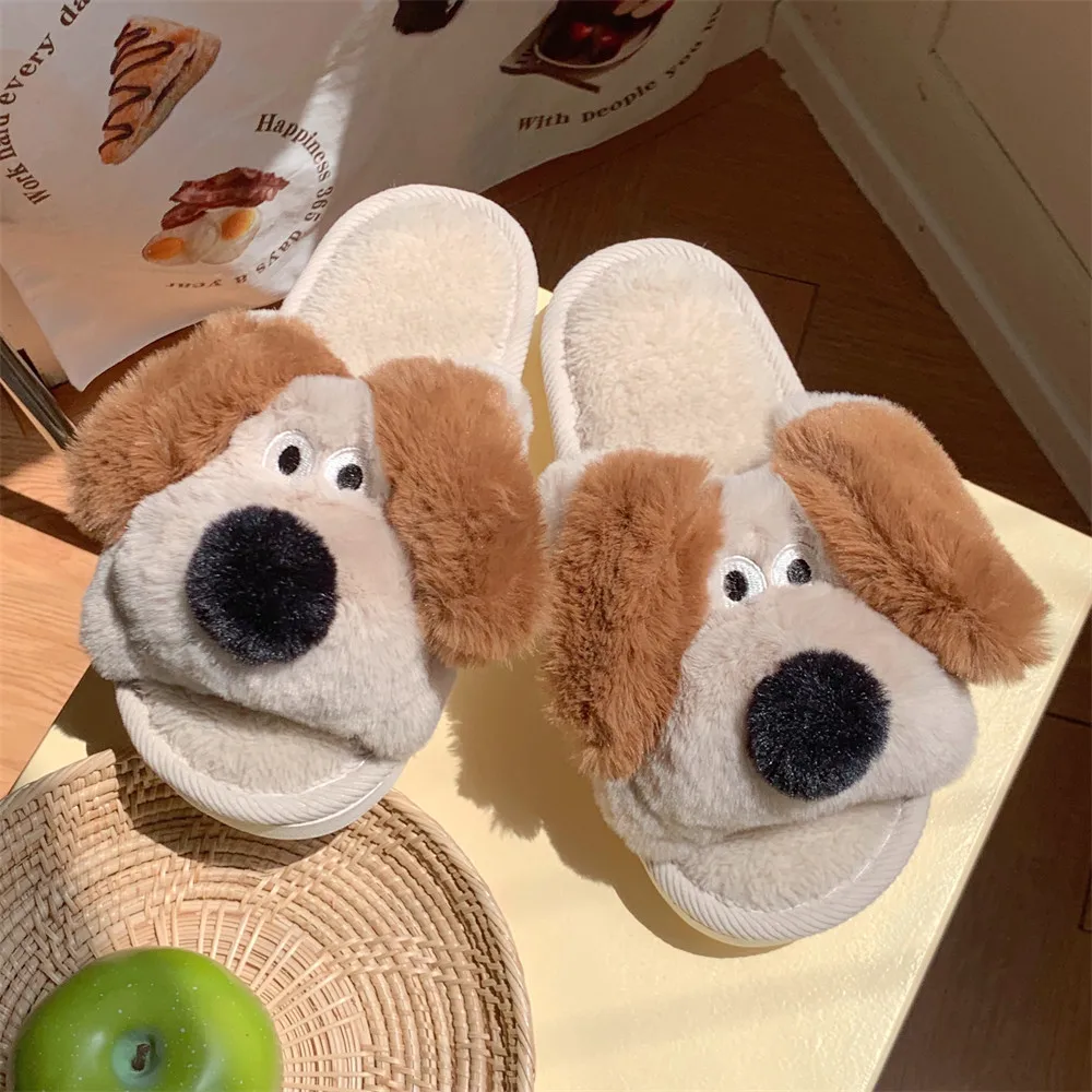 Zapatillas de casa niño estampado perro suaves - imagen 3