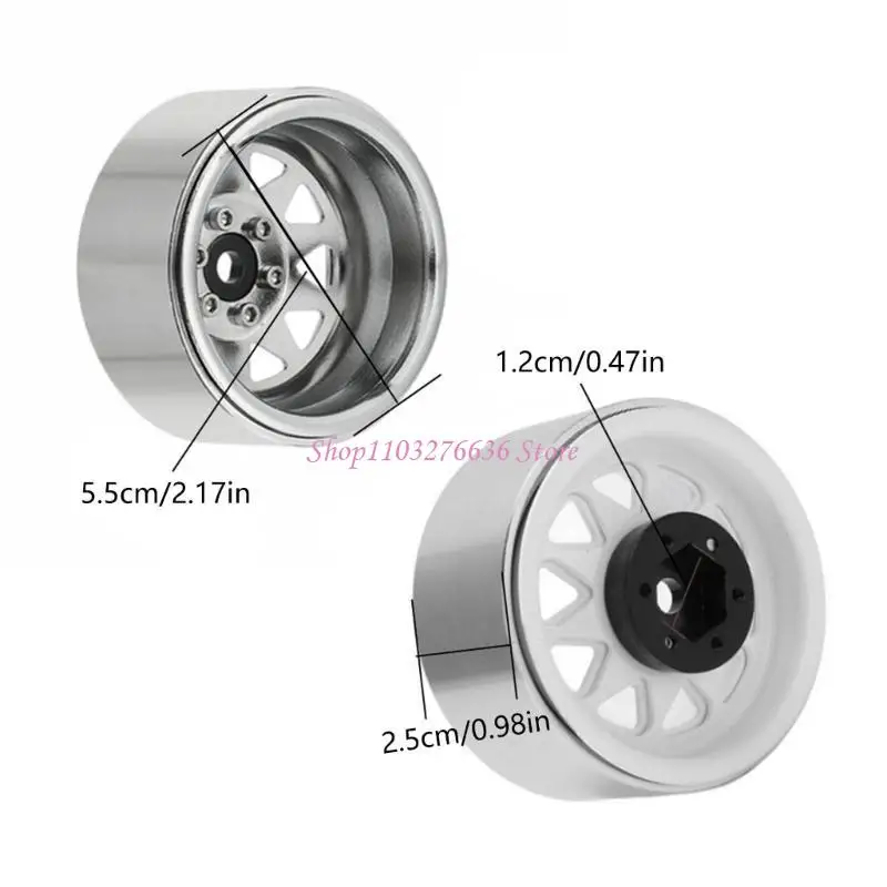 Ruedas beadlock para coche trepador teledirigido con cubo de aleación - imagen 5