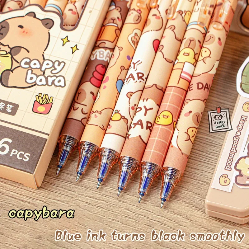 Bolígrafos de gel Capybara de secado rápido – Estilo kawaii borrable - imagen 5