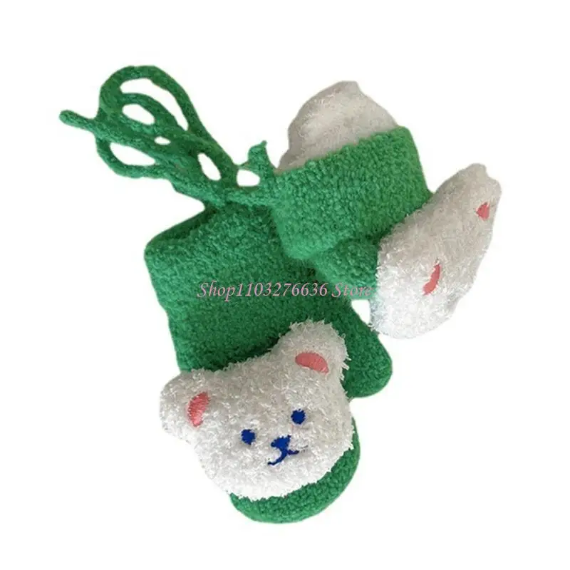 Manoplas de esquí oso para niños