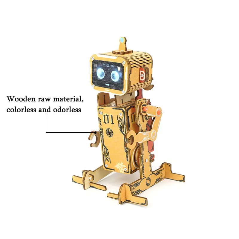 Robot de madera 3D para montar