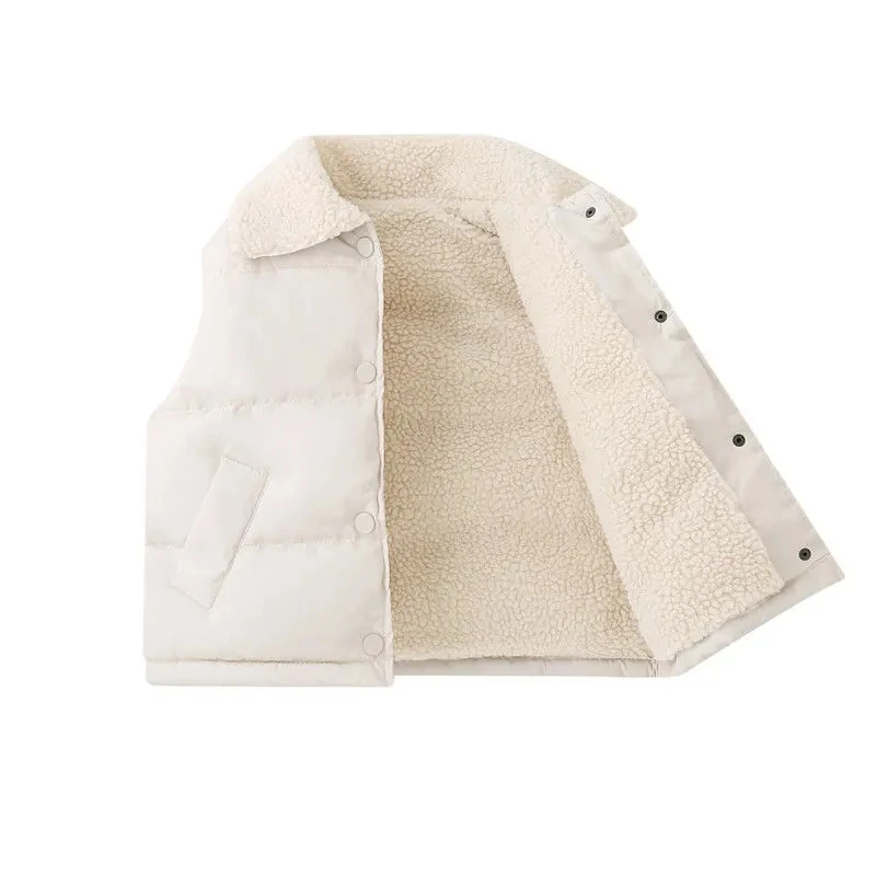 Chaleco de algodón sin mangas para niños – Invierno suave e informal - imagen 5