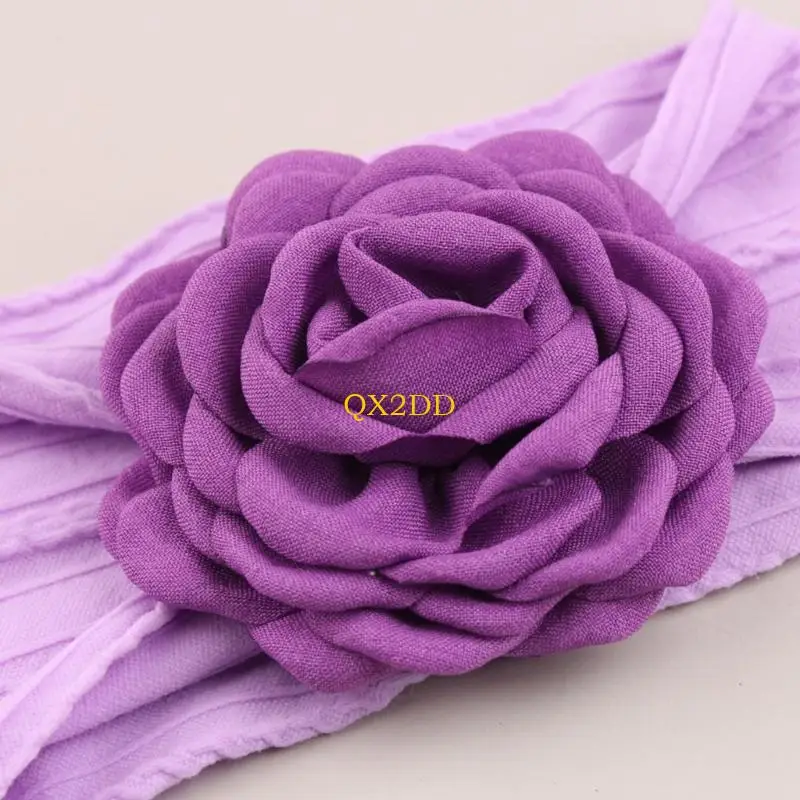 QX2D Diadema floral recién nacido – Tocado para fotos bebé