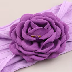 QX2D Diadema floral recién nacido – Tocado para fotos bebé