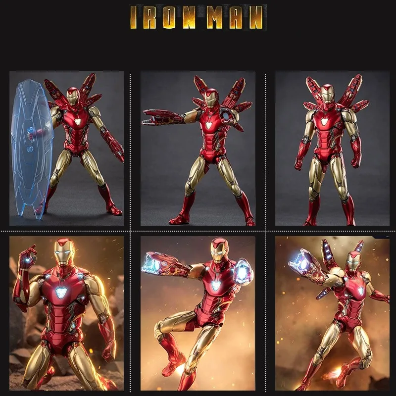 ZD Original figura de acción Iron Man MK85 LED – Juguete Vengadores - imagen 3