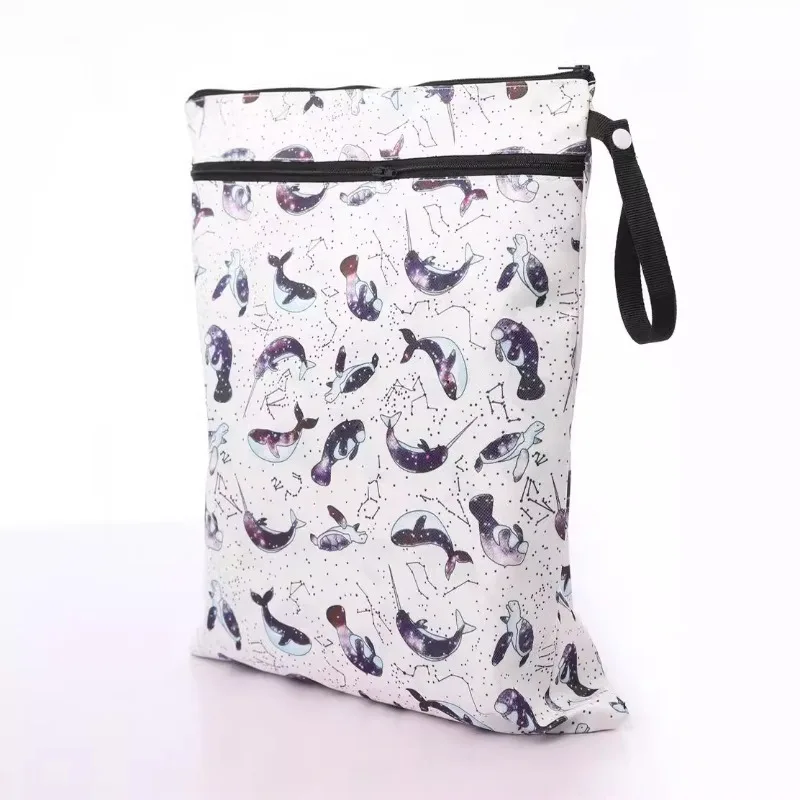 Bolsa de pañales impermeable colgante para cochecito con cierre - imagen 2