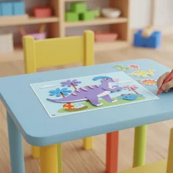 Juguete Montessori de espuma EVA con pegatinas 3D reutilizable