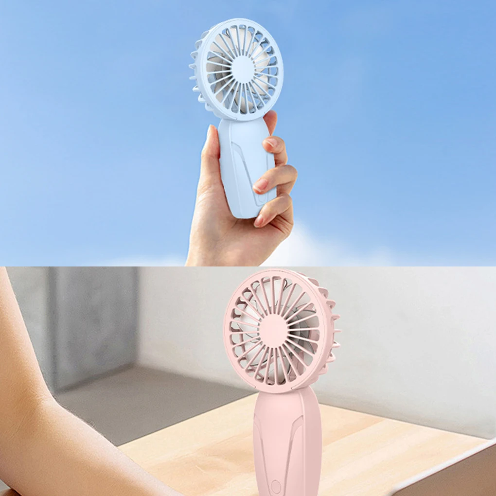 Ventilador portátil recargable USB de mano para viajes al aire libre - imagen 4