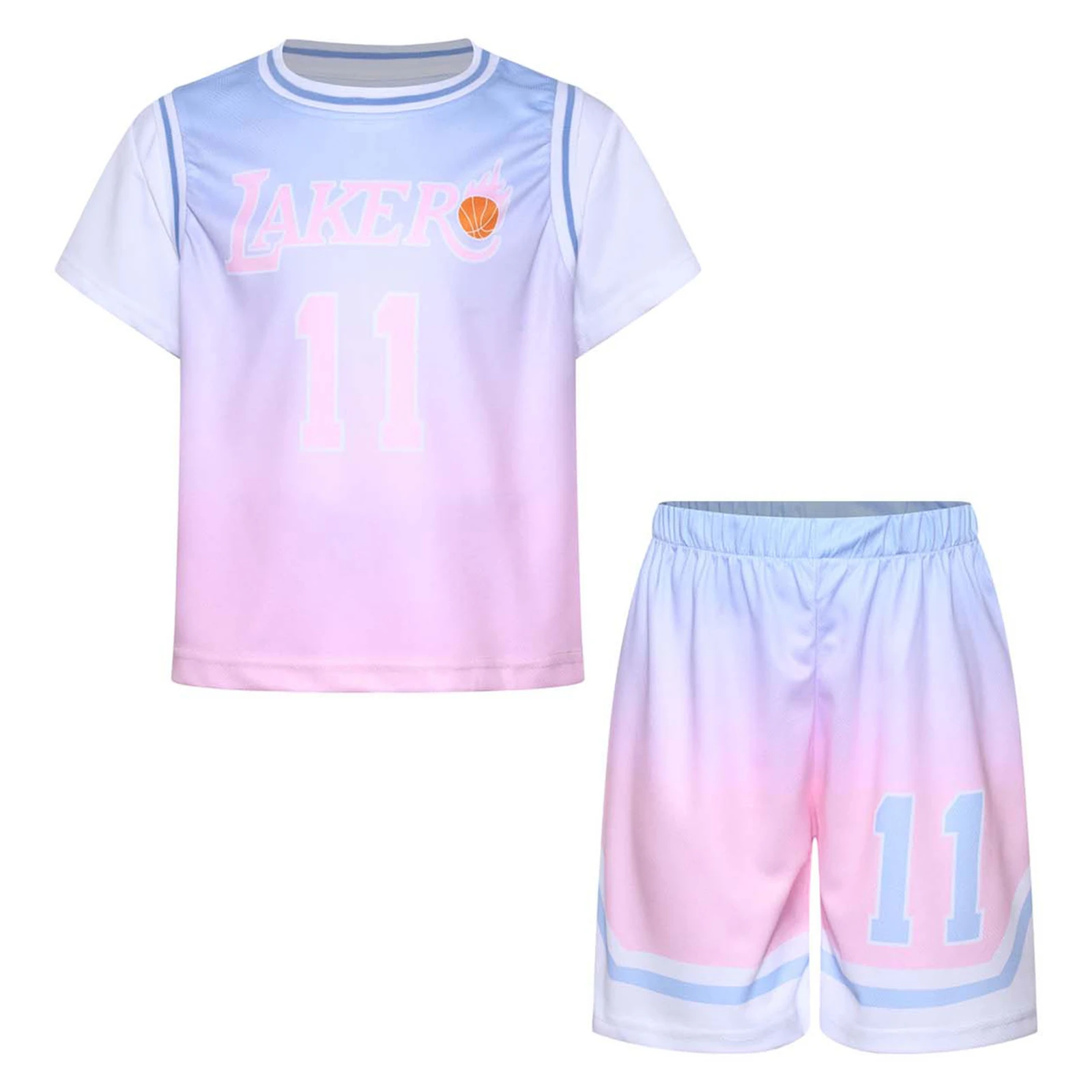 Conjunto deportivo de baloncesto para niñas: camisetas y pantalones cortos - imagen 3