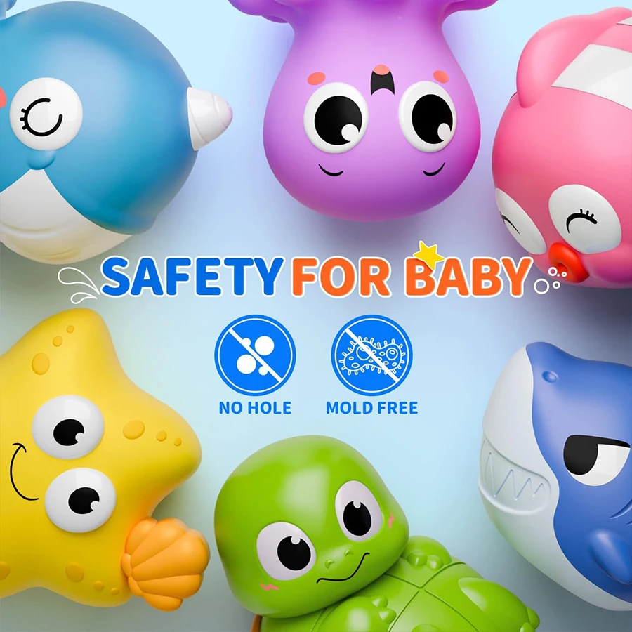 Animales marinos iluminados para bebés