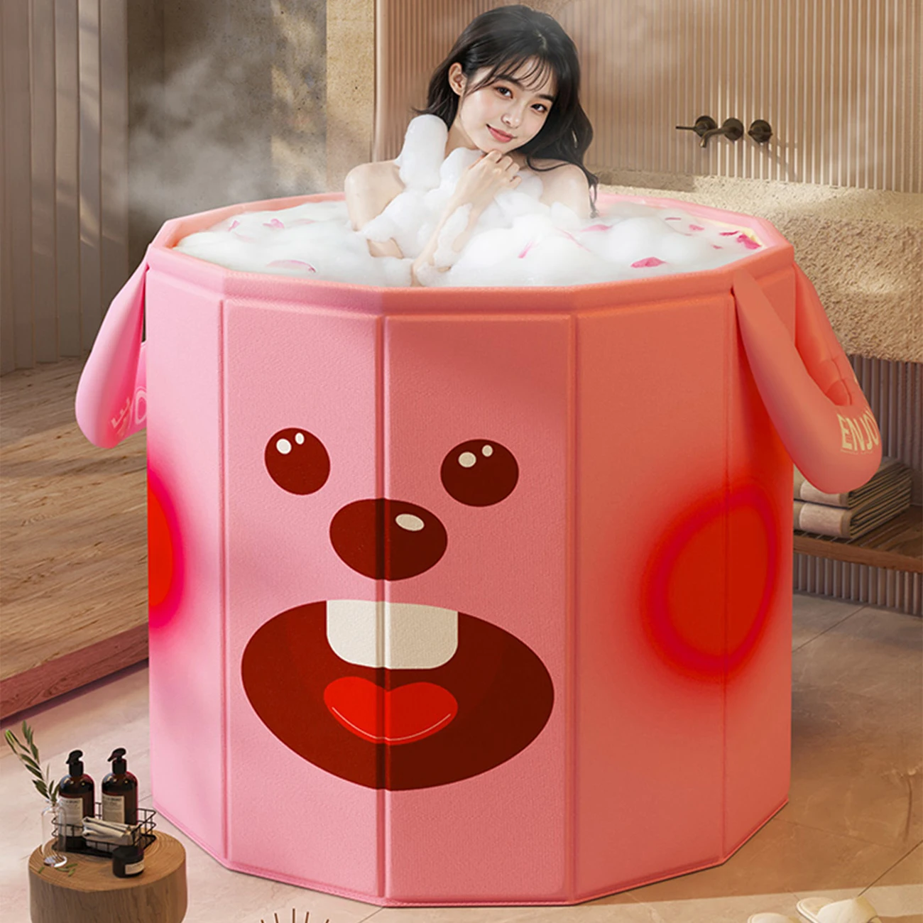 Bañera infantil plegable terapéutica para ducha y remojo japonés - imagen 2
