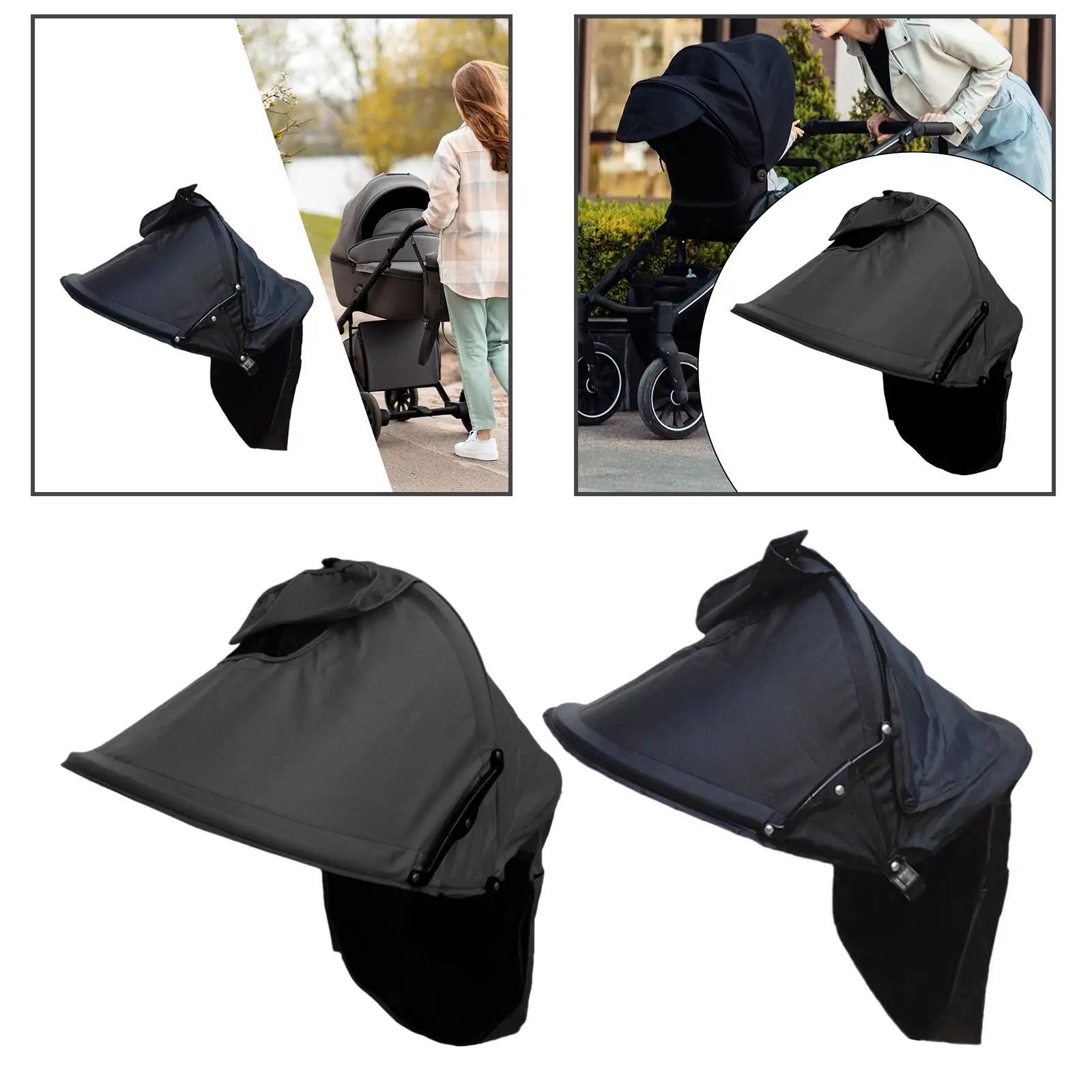 Sombrilla para cochecito a prueba de lluvia, parasol exterior