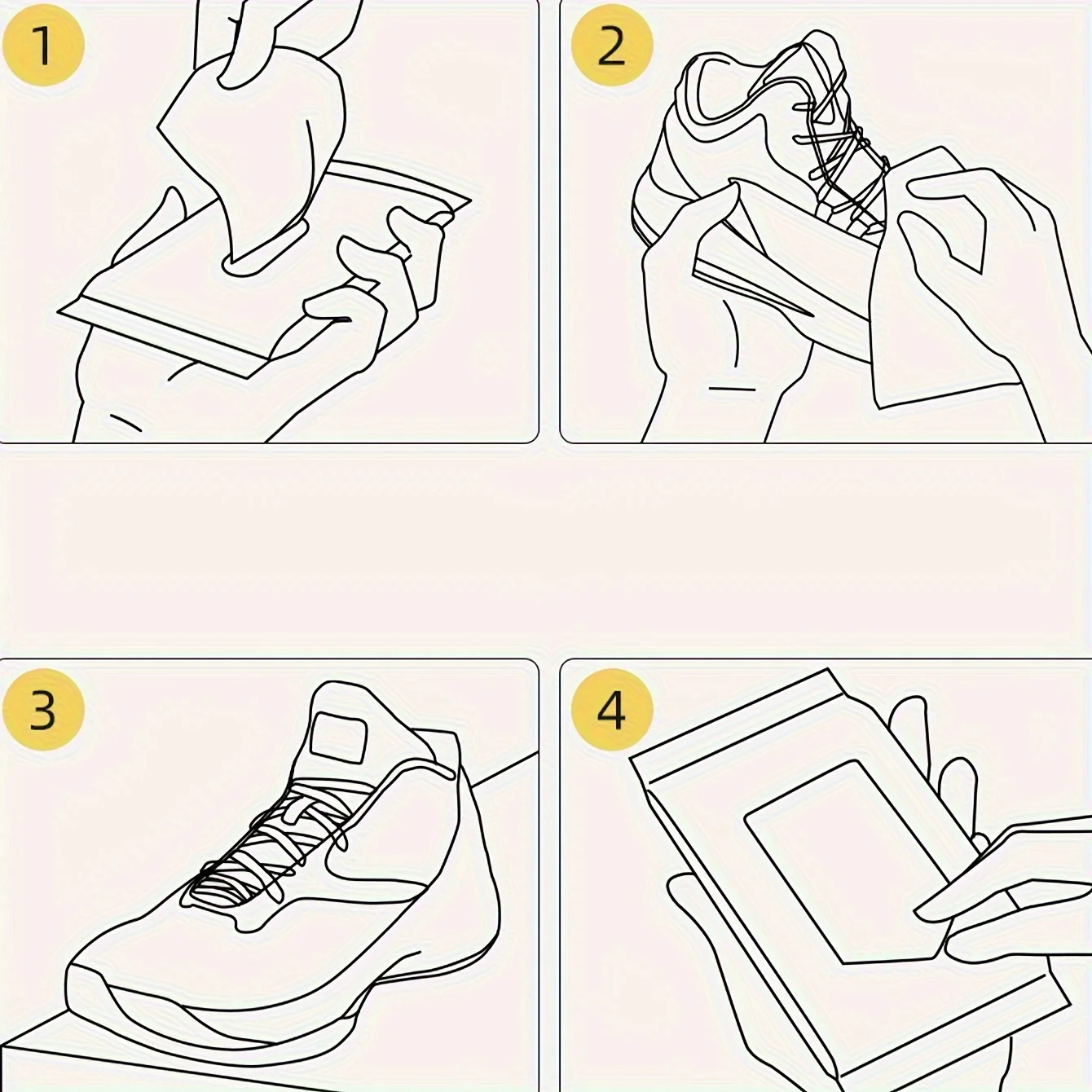 Zapatillas limpias en acción