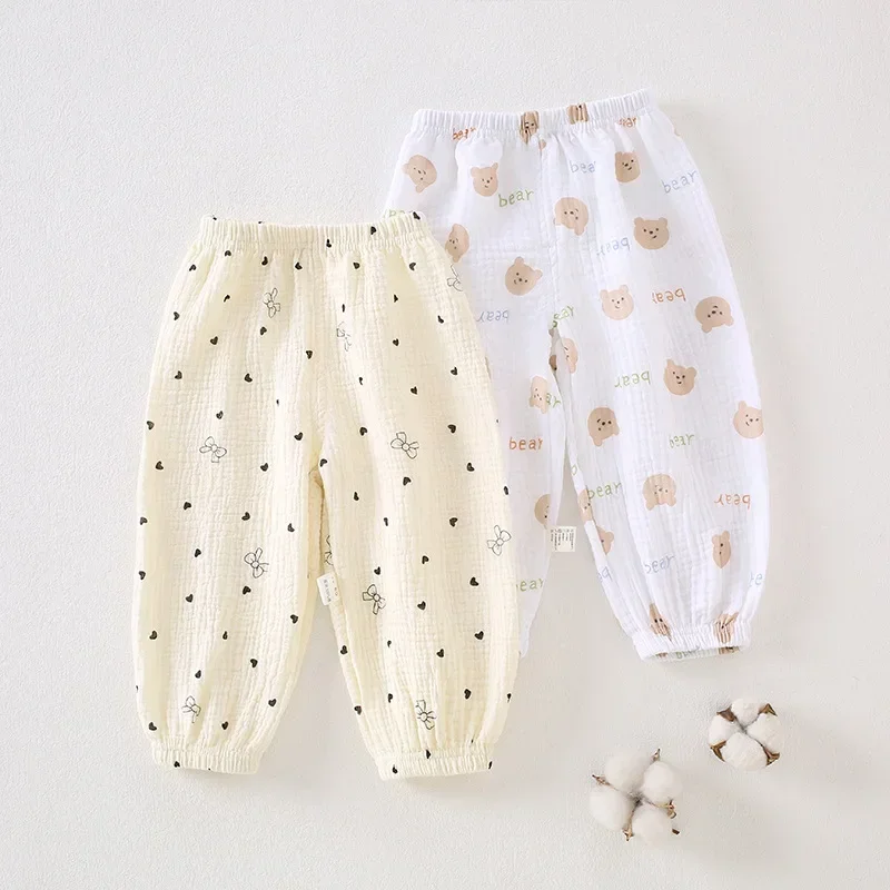 Pantalones de bebé de gasa de algodón repelentes de mosquitos - imagen 5