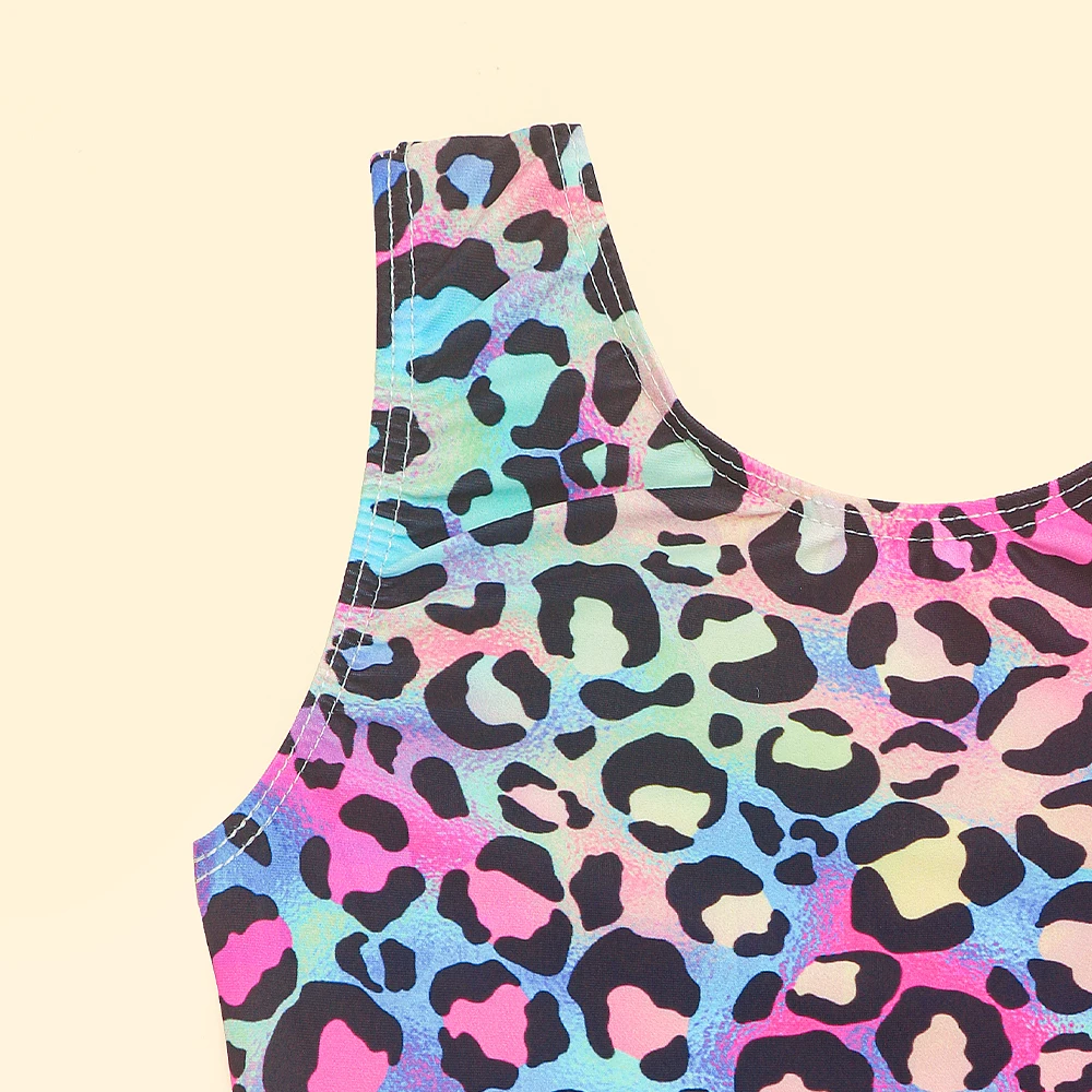 Bañador de una pieza para niña con estampado leopardo - imagen 2
