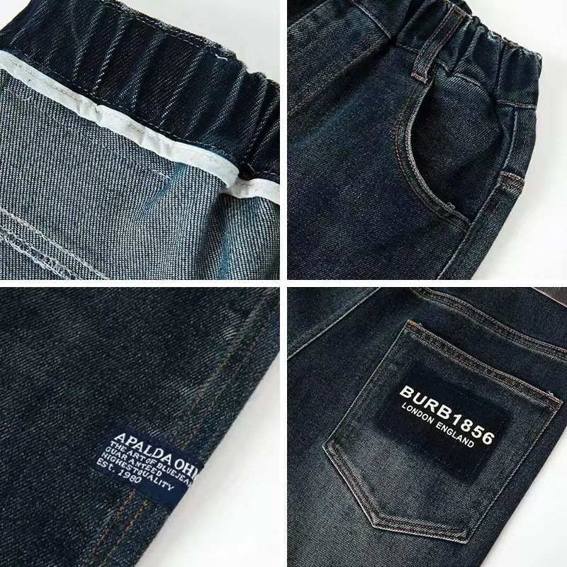 Pantalones vaqueros holgados para niños rectos primavera-otoño - imagen 4