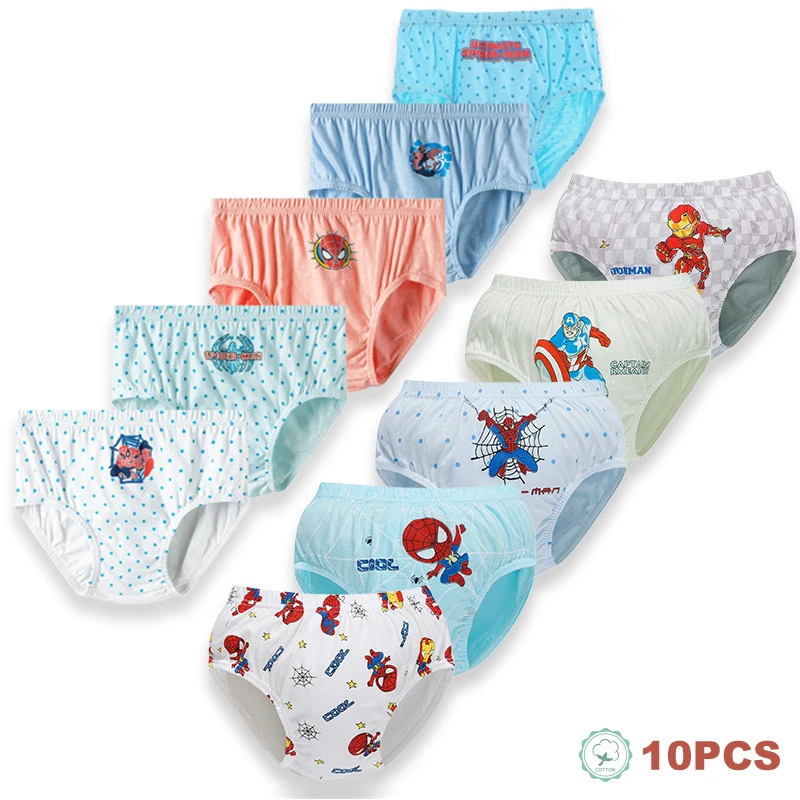 Calzoncillos infantiles de algodón Spider-Man transpirables