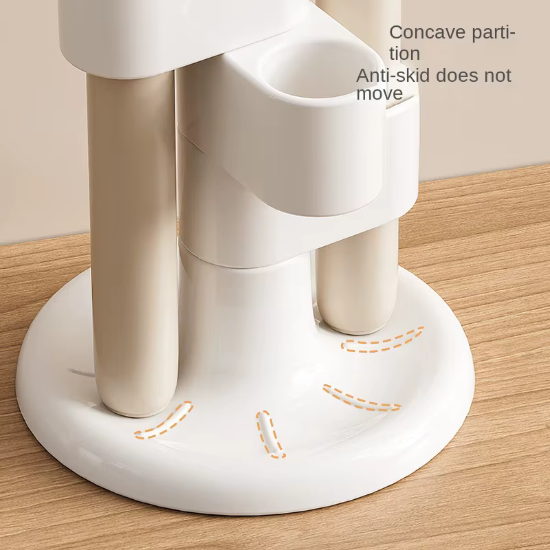 Soporte giratorio para cepillos de dientes con compartimentos - imagen 2