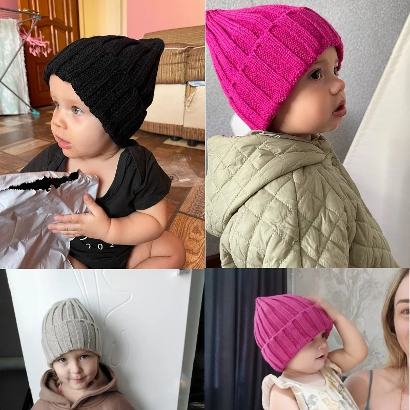Gorro de croché verde mint para bebé