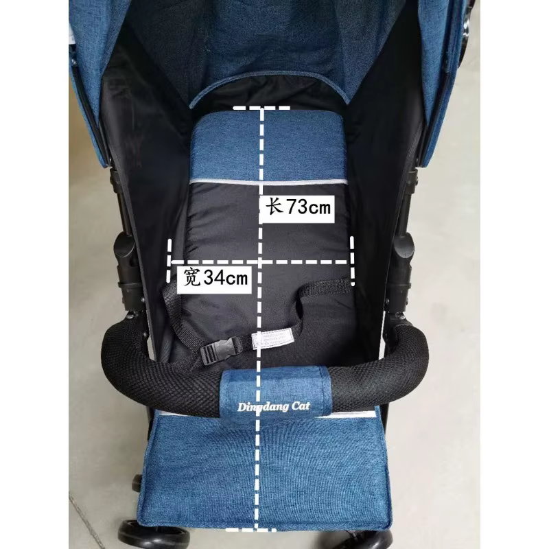 Cochecito de bebé cuatro ruedas para verano plegable tumbado