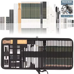 Set de lápices para dibujo infantil en madera con borrador