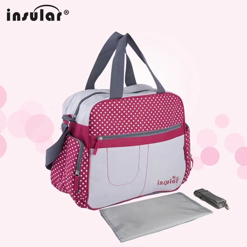 Bolso cambiador impermeable Insular-bolsas para pañales – Estilo messenger - imagen 5