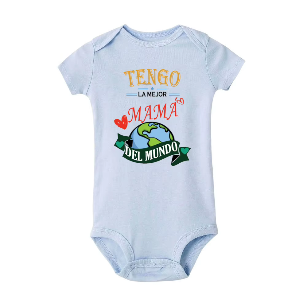 Body de bebé «La mejor madre del mundo» – Ropa divertida - imagen 4