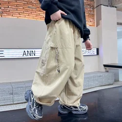 Pantalones anchos de trabajo frescos y casuales para niños