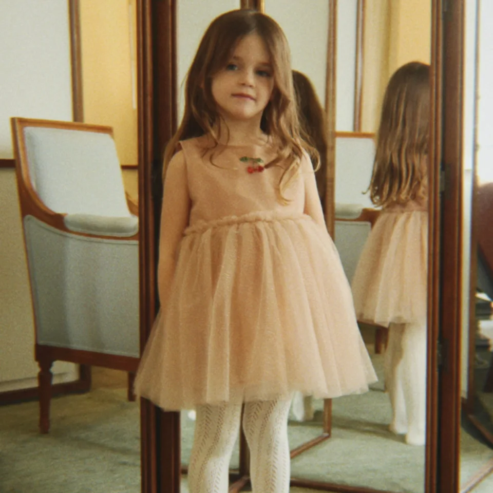 KS vestido de princesa con lentejuelas y tul para niña - imagen 5